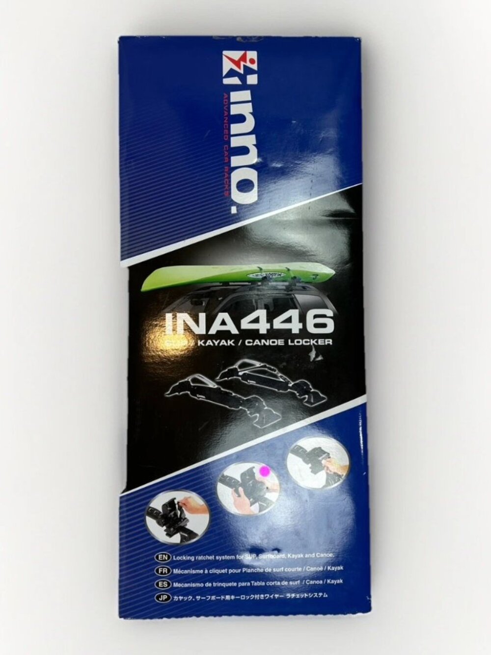 🏄🚣 NEW INNO INA446 Locking Roof Carrier Kayak Canoe SUP Surfboard Rack 🚗✨